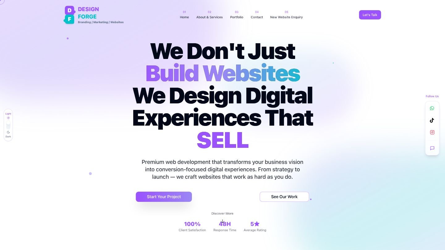 Design Forge - Professional Web Development Project